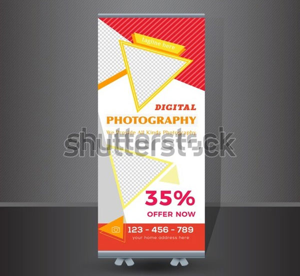 Creative Photography Concept Roll-up Banner Design