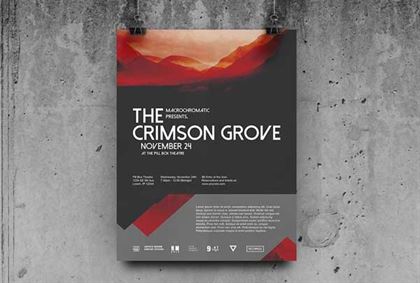 Crimson Concert Flyer & Poster Template
