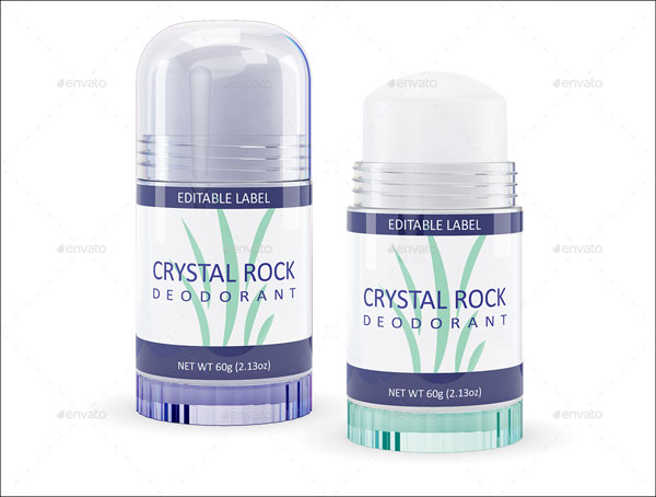Crystal Rock Deodorant Bottle Mock-up