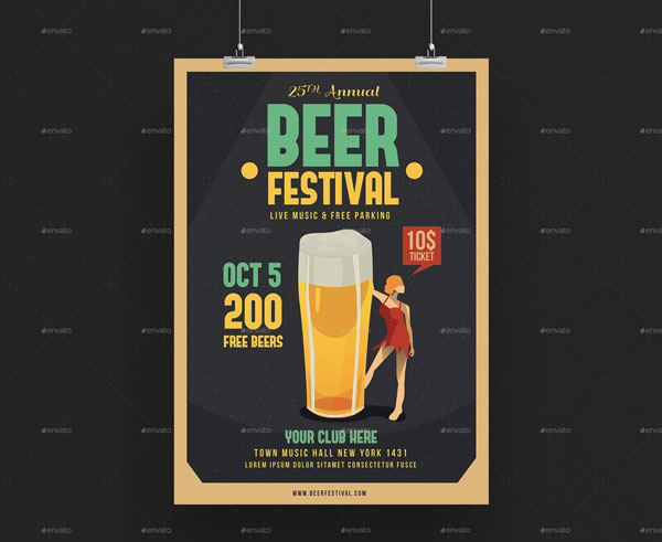 Customizable Beer Festival Flyer Template