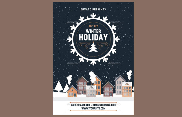 Customizable Winter Holiday Flyer