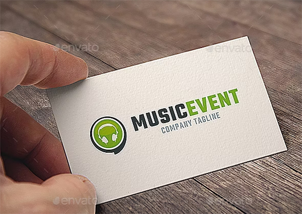 DJ Events Logo Template