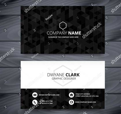 Dark Business Card Design Template