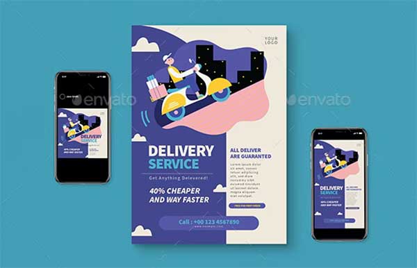 Delivery Service Flyer Pack