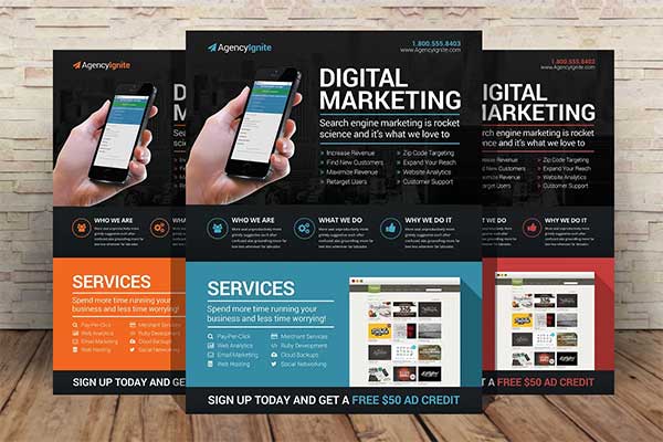 Digital Marketing Flyer PSD Template