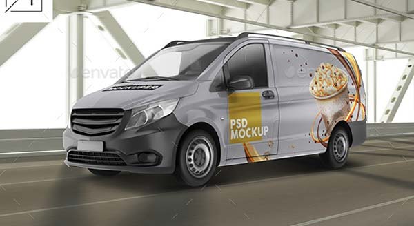 Dodge Caravan Wrap Mockup