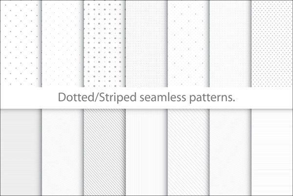 Dotted/Striped Paper Texture Seamless Patterns