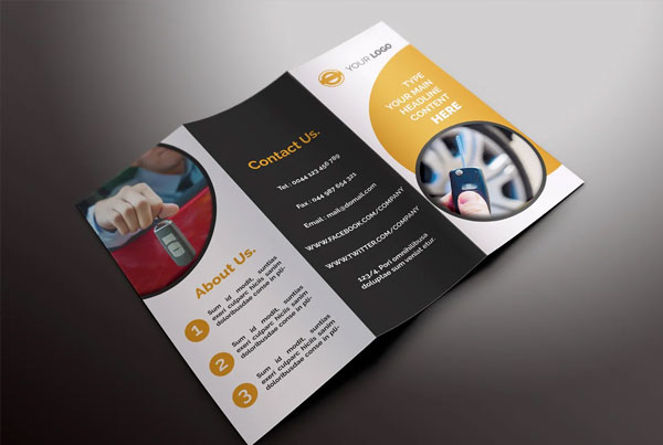 Download Rent a Car Trifold Brochure Template