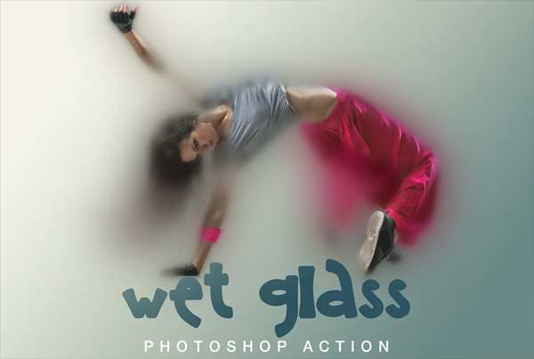 Download Wet Glass Photoshop Action