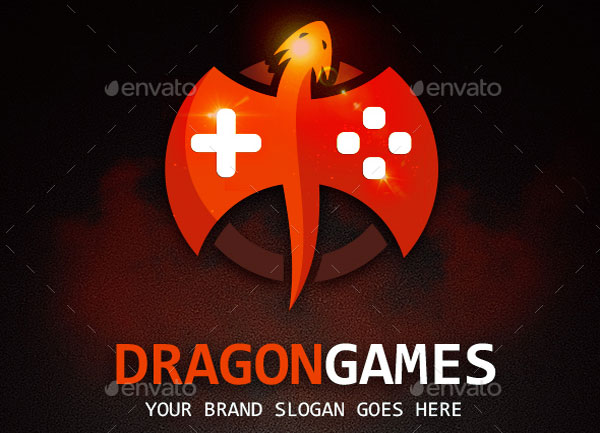 Dragon Games Logo Template