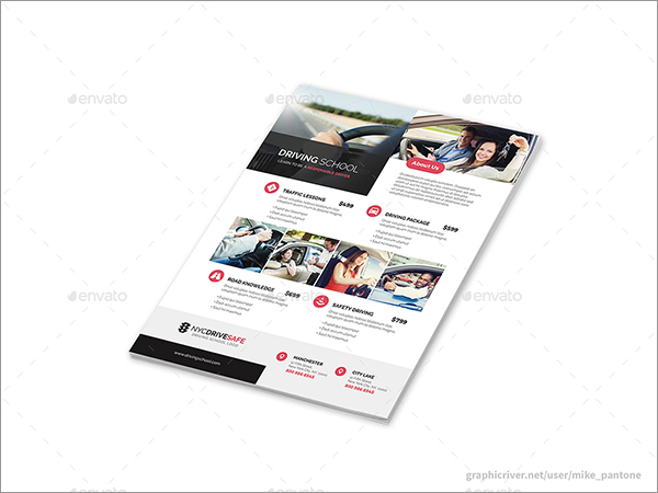 Driving School Flyers Design