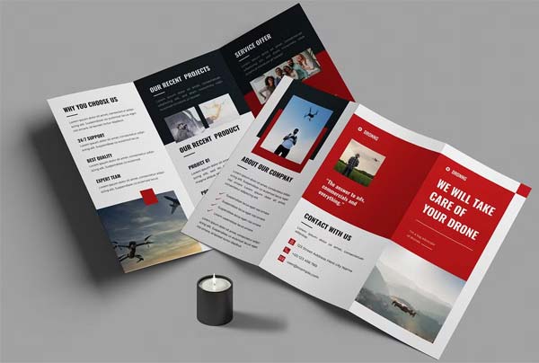 Drone Service Trifold Brochure