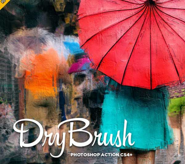 Dry Brush Hand Drawn Photoshop Action