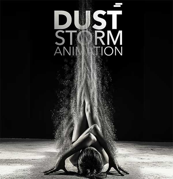 Dust Storm Powder Animation Photoshop Action