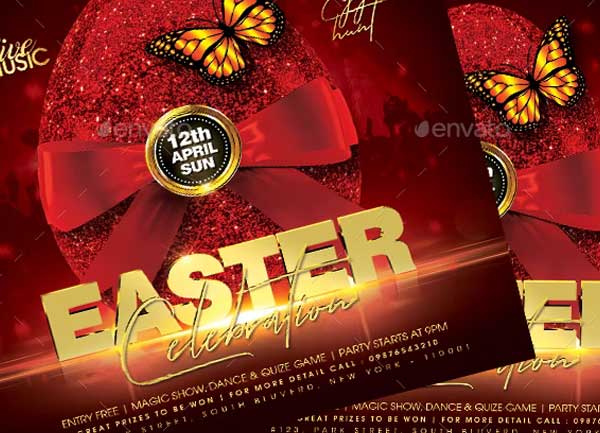 Easter Day Celebration Invitation Template