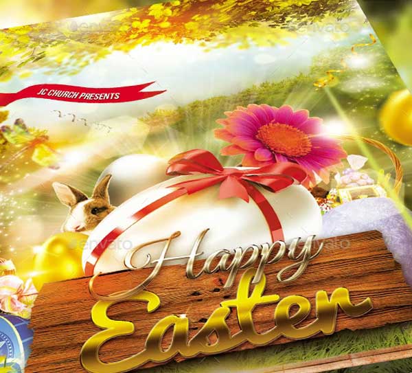 Easter Day Flyer and Invitation Template
