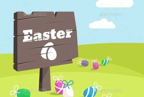 Easter Day Holiday Background