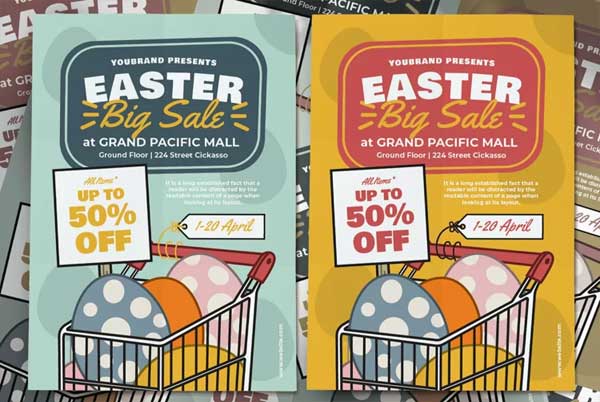 Easter Day Sale Flyer