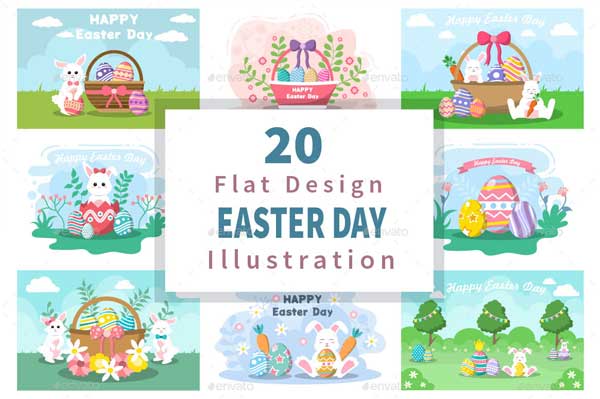Easter Day illustration background