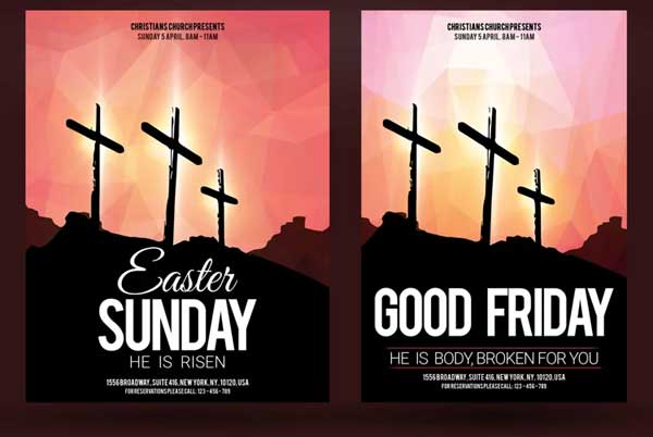 Easter Good Friday Celebration Flyer