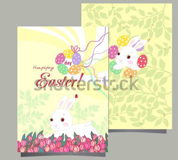 Easter Postcard Template