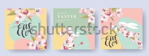 Easter Set of Banner Template