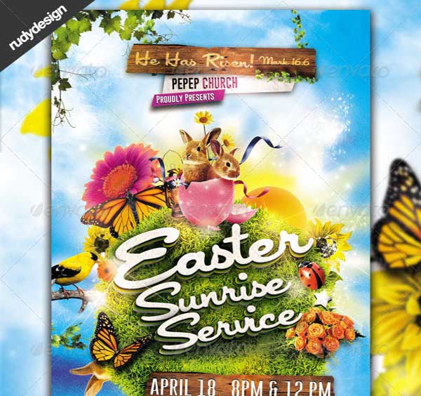 Easter Sunrise Service Flyer