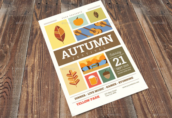 Editable Autumn Festival Flyer