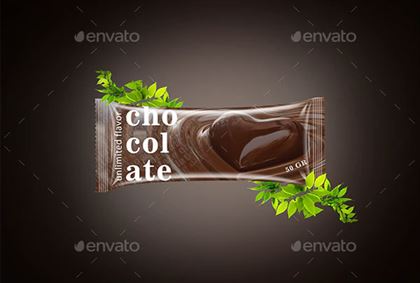 Editable Chocolate Bar Mockup