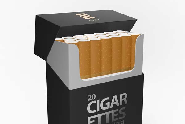 Editable Cigarette Packet Mockup