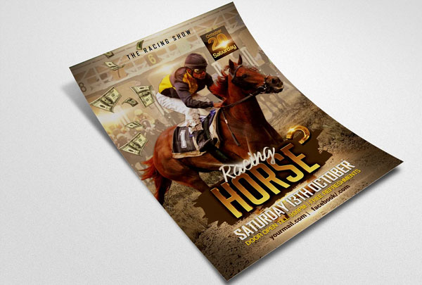 Editable Horse Racing Championship Flyer