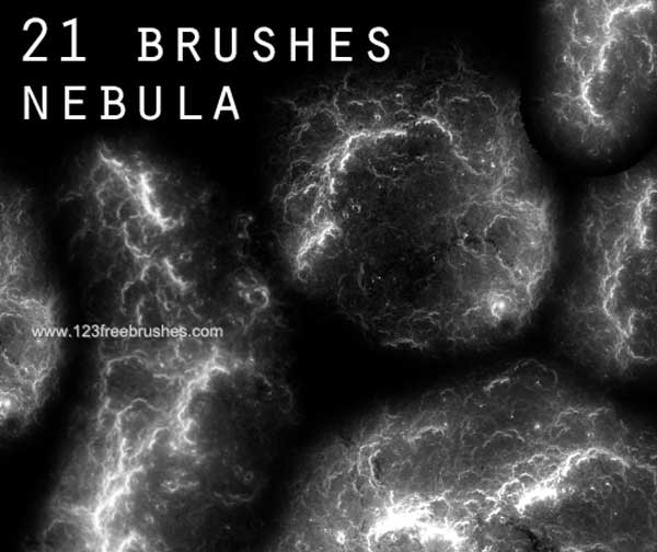 Editable Nebula Photoshop Brushes