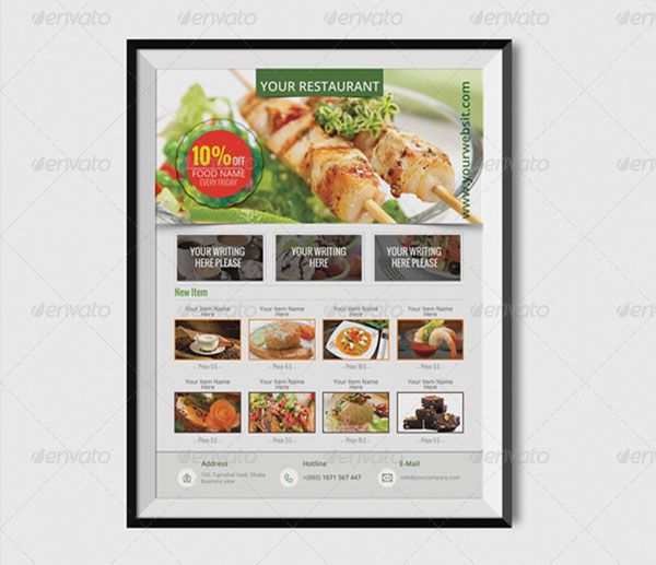 Editable Restaurant Opening Flyer