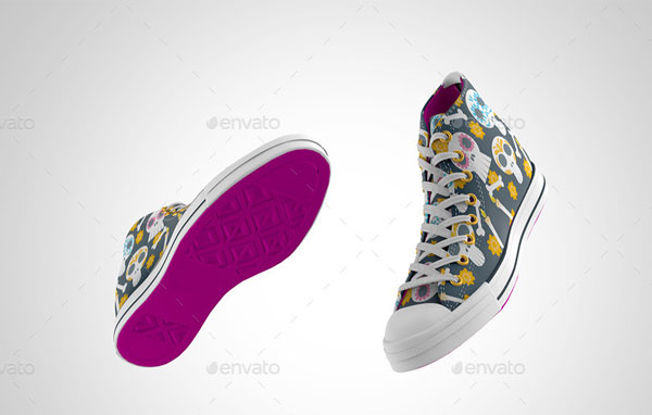 Editable Sneakers Shoes Mock-up