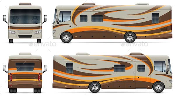 Editable Vehicle Wrap Mockup