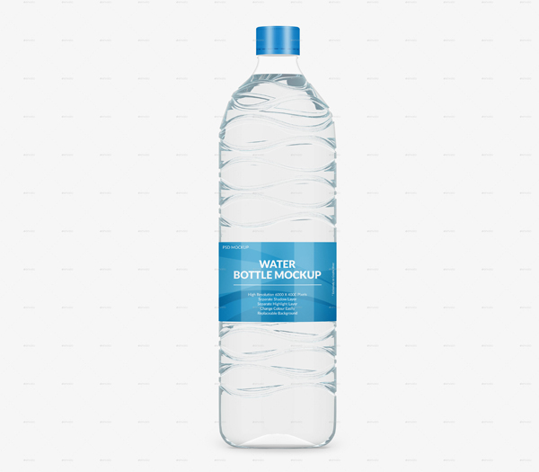 Editable Water Bottle Mockups