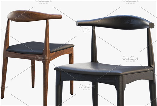 Elbow Chair 3d Model