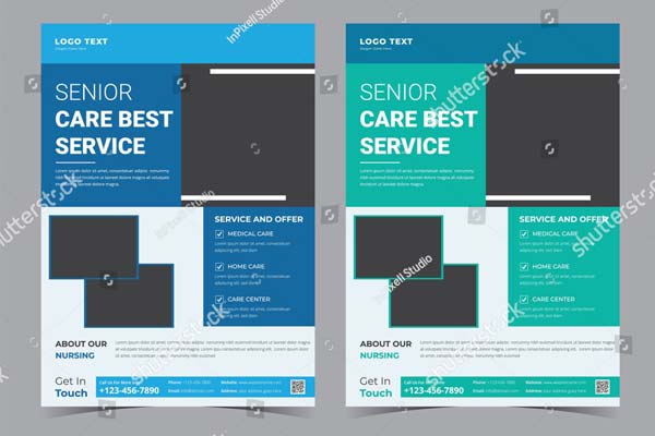 Elderly Care Best Service Flyer