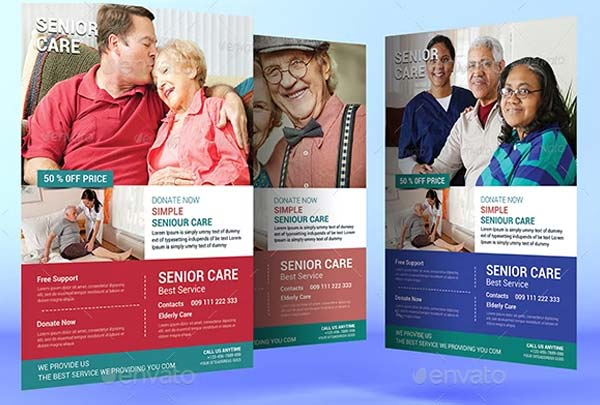Elderly Care Flyer Templates Bundle