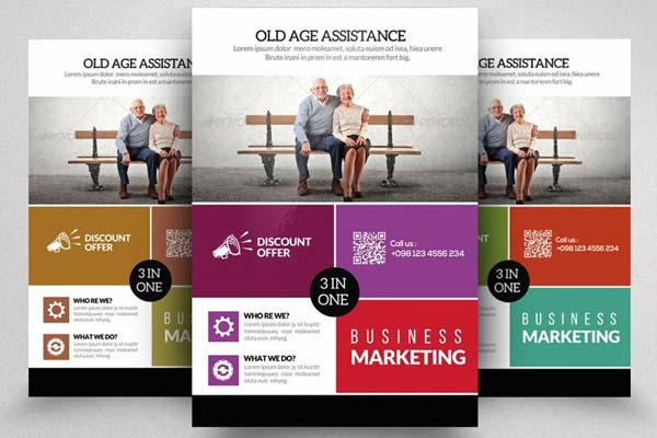 Elderly Care and Old Age Home Flyer