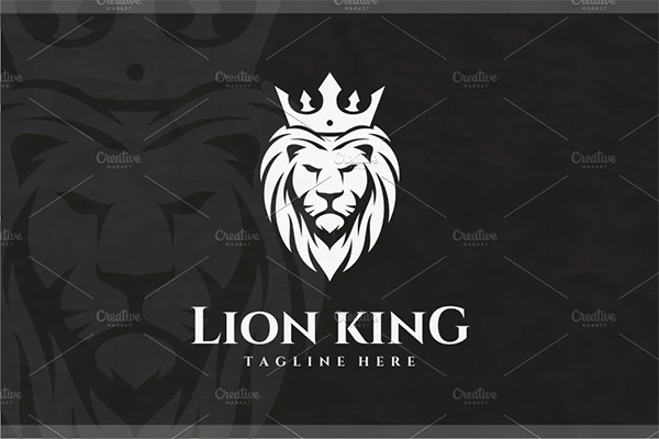 Elegant King Lion Logo Templates