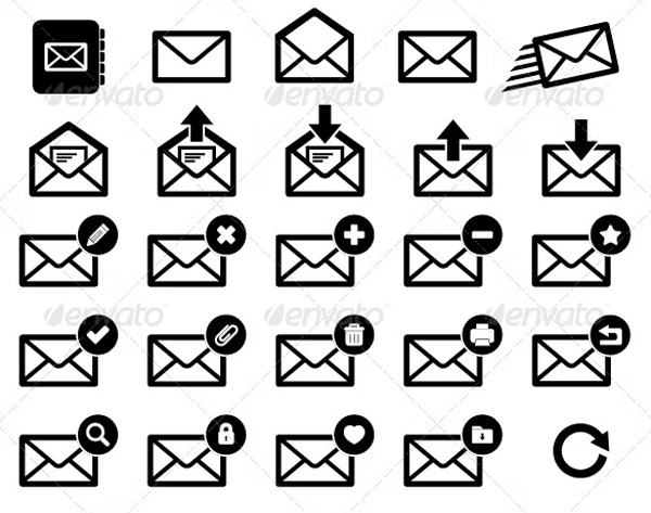 Email Icon Designs Template