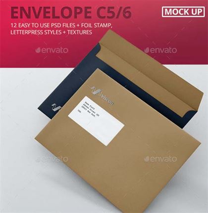Envelope C5 Mock-up Template