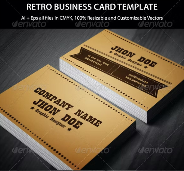 Exclusive Retro Business Card Template