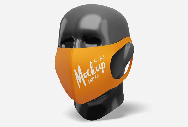 Face Mask Mockup Design