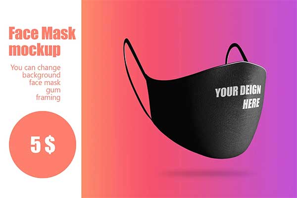 Download Face Mask Mockups | Free & Premium PSD, AI, 27+ Mockup Templates