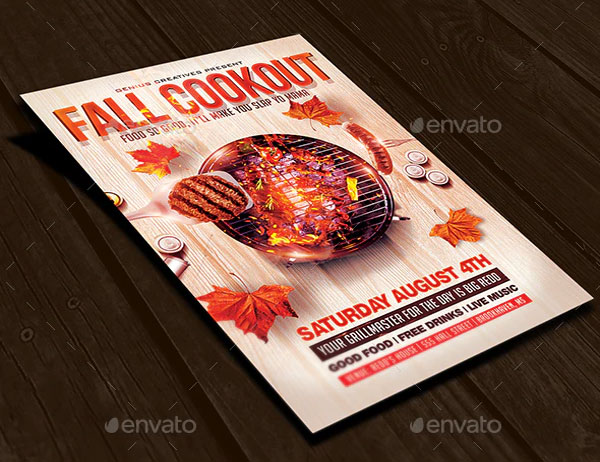 Fall BBQ Cookout Flyer