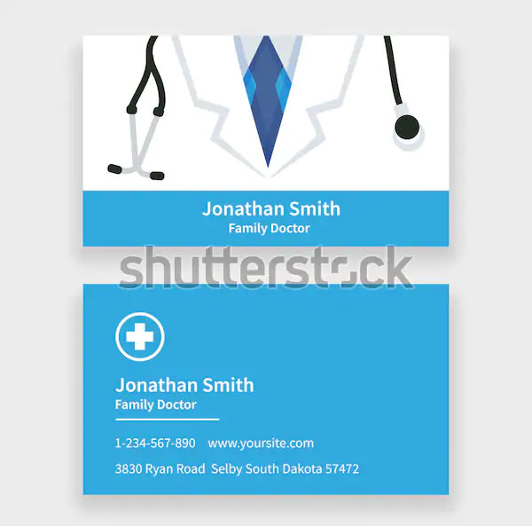 Family Doctor Business Card Template