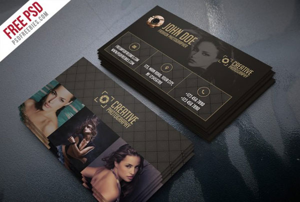 Fashion Photographer Business Card Template Free PSD