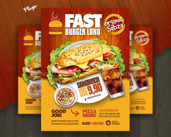 Fast Food Restaurant Opening Flyer Bundle